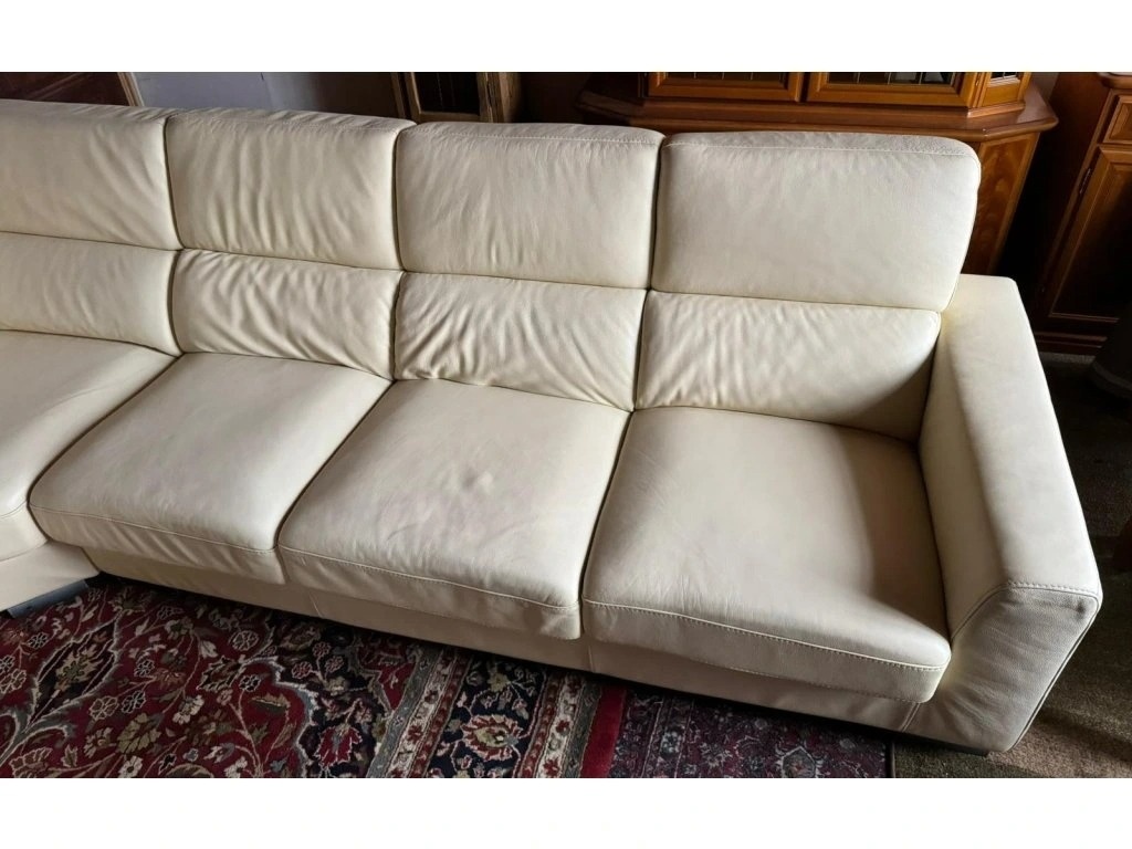 Moderní kožená sedací souprava ve tvaru "U", 3299 - 6