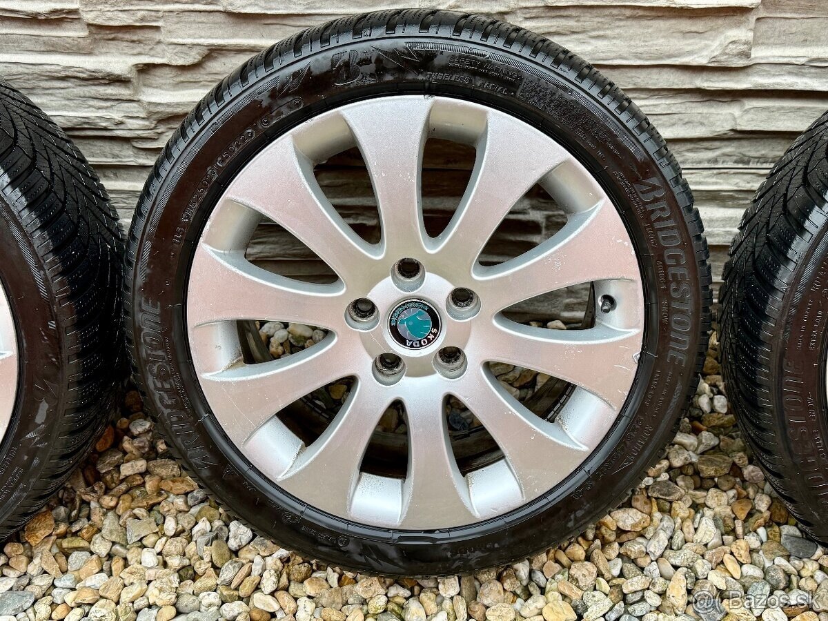 Komplet zimnú sadu alu Škoda VENUS - 5x112 225/45 R17. - 6