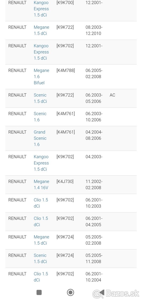 alternátor VALEO Renault - 6