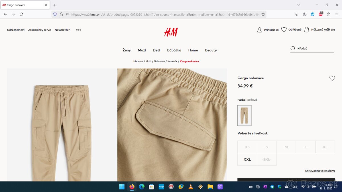 Cargo nohavice HM (Kapsáče) - 6