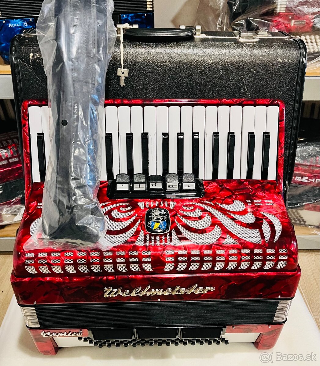 Predám akordeón Weltmeister Caprice 80 basový - 6