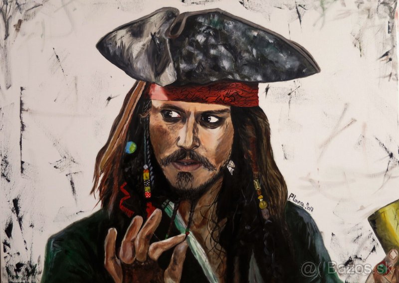 Ručne maľovaný obraz - olejomaľba - portrét - 6