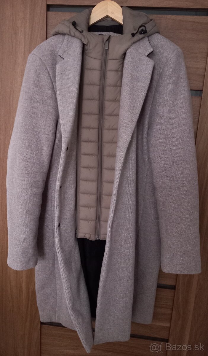 Pánsky kabát s prímesou vlny XL - 6