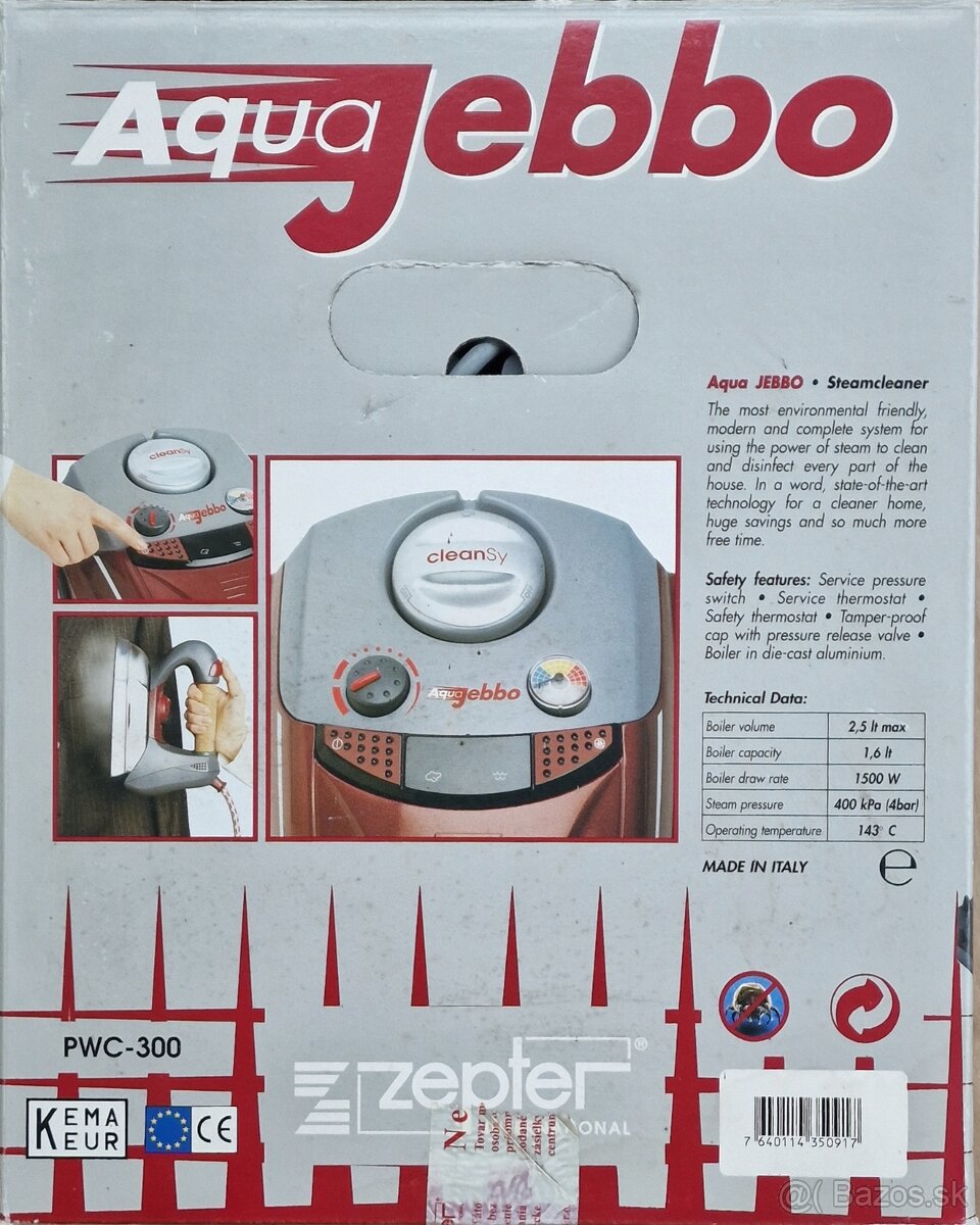parný čistič Zepter Aqua jebbo - 6