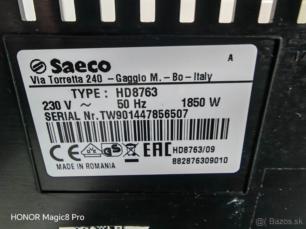 Espresso kavovar Saeco Minuto Hd8763 - 6