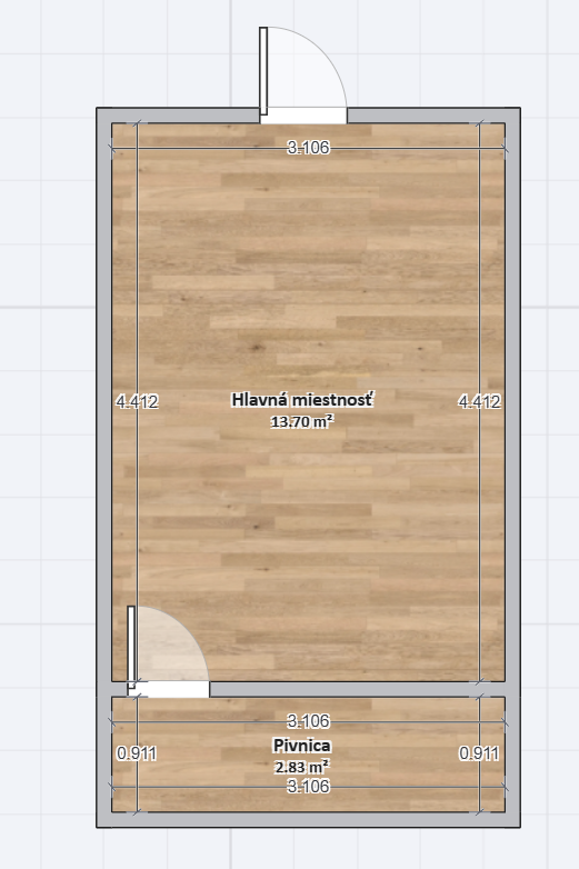 Predaj - záhrada s rozostavanou tehlovou chatou na okraji St - 6
