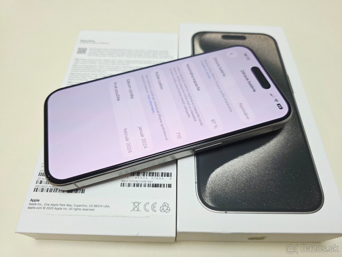 Apple iphone 15 PRO 128GB Natural Titanium - 6