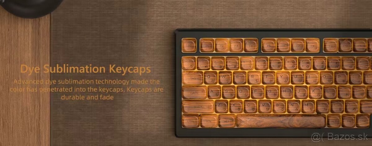 Drevené Moa keycapy - 6