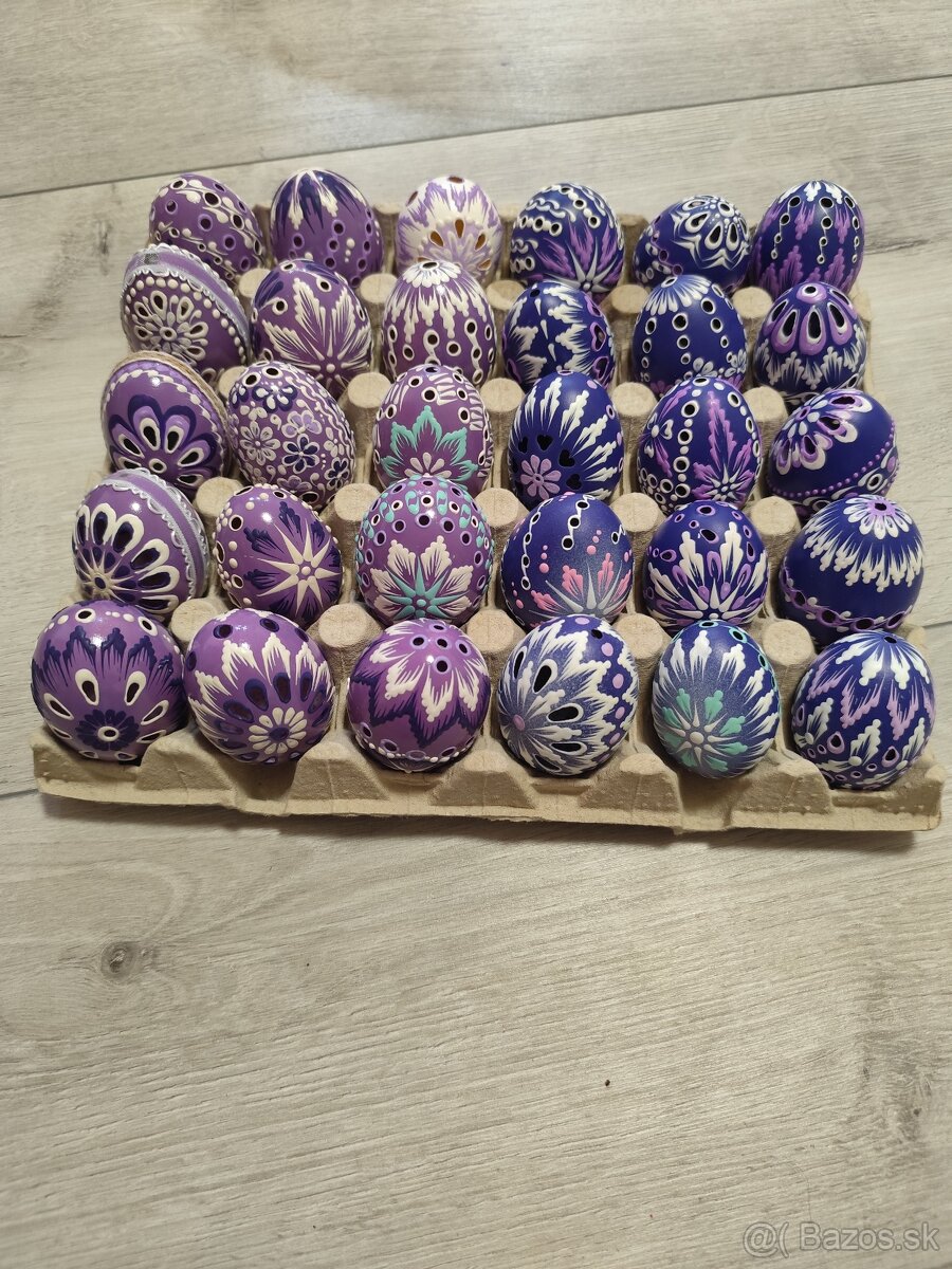 Kraslice madeirové zdobené voskom - 6