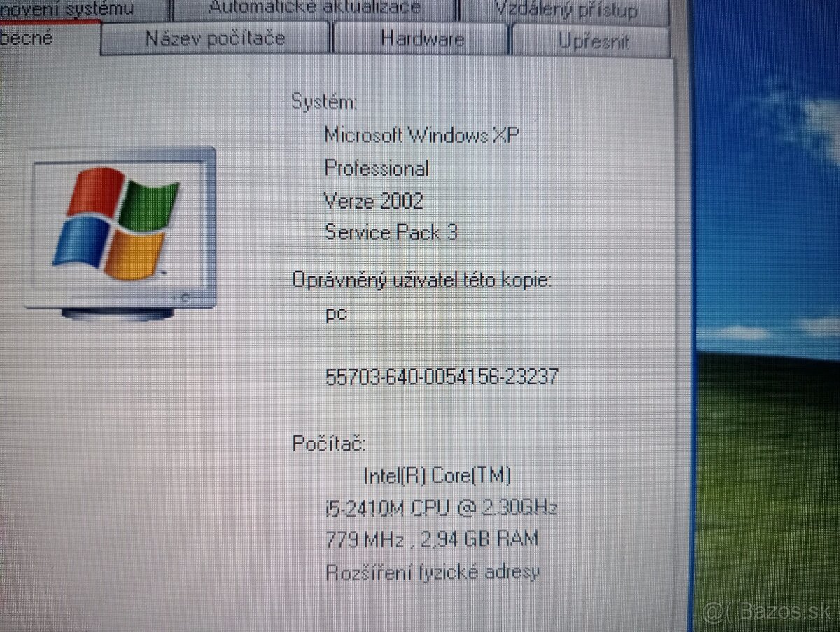 HP elitebook 2560p - Intel core i5 - 4gb ram - WIN XP - 6