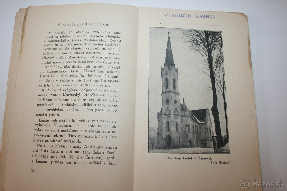 Karol Sidor: ČERNOVÁ (1907 – 1937) - 6