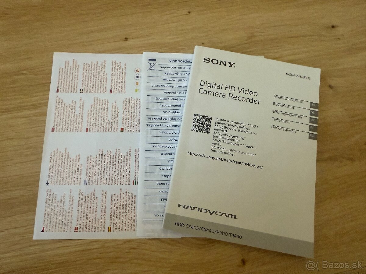 SONY HDR CX 405 - NOVA NEPOUZITA - 6