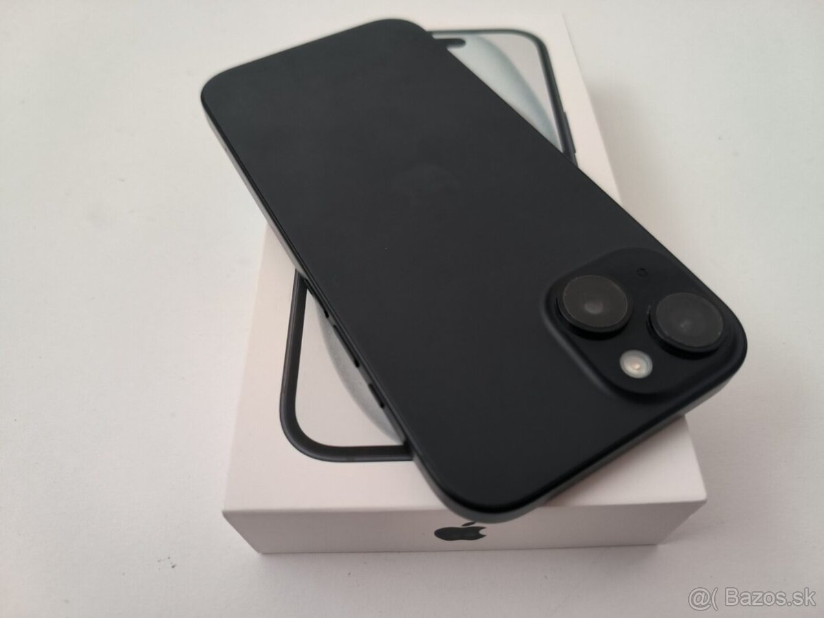 apple iphone 15 128gb Midnight / Batéria 100% - 6