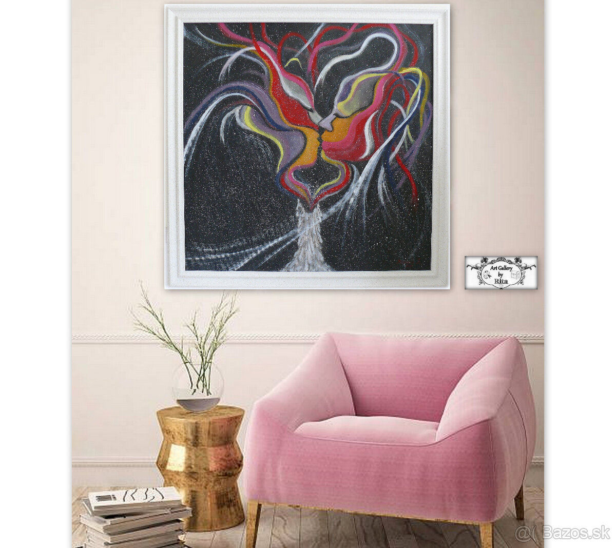 Plamene-láska-malba-obraz-darček - 6