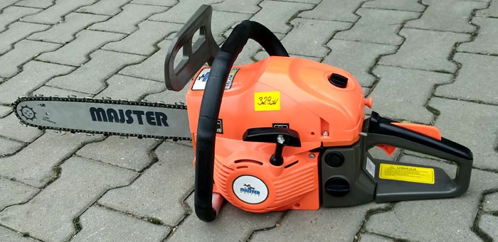 Motorová píla 5,7HP 2x reťaz 2x lišta štartér olej - 6