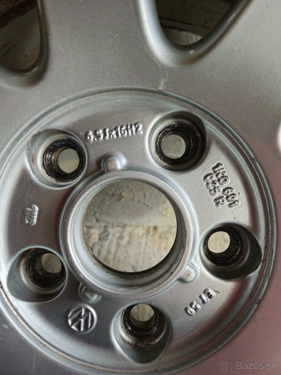 Elektróny/disky VW 6,5JxR16 ET50 5x112 - 6
