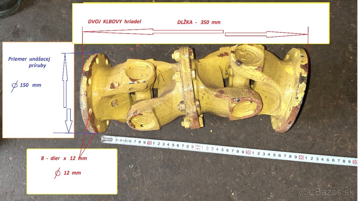 Kardany UNK320 ,LKT 120 ,UNC201 DETVAN - 6