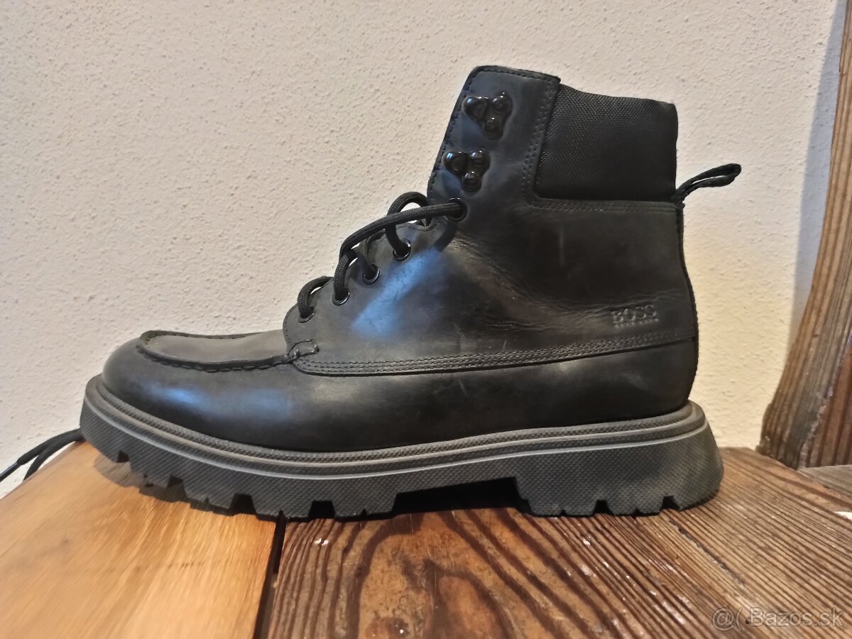 Kožené topánky Hugo Boss - 6