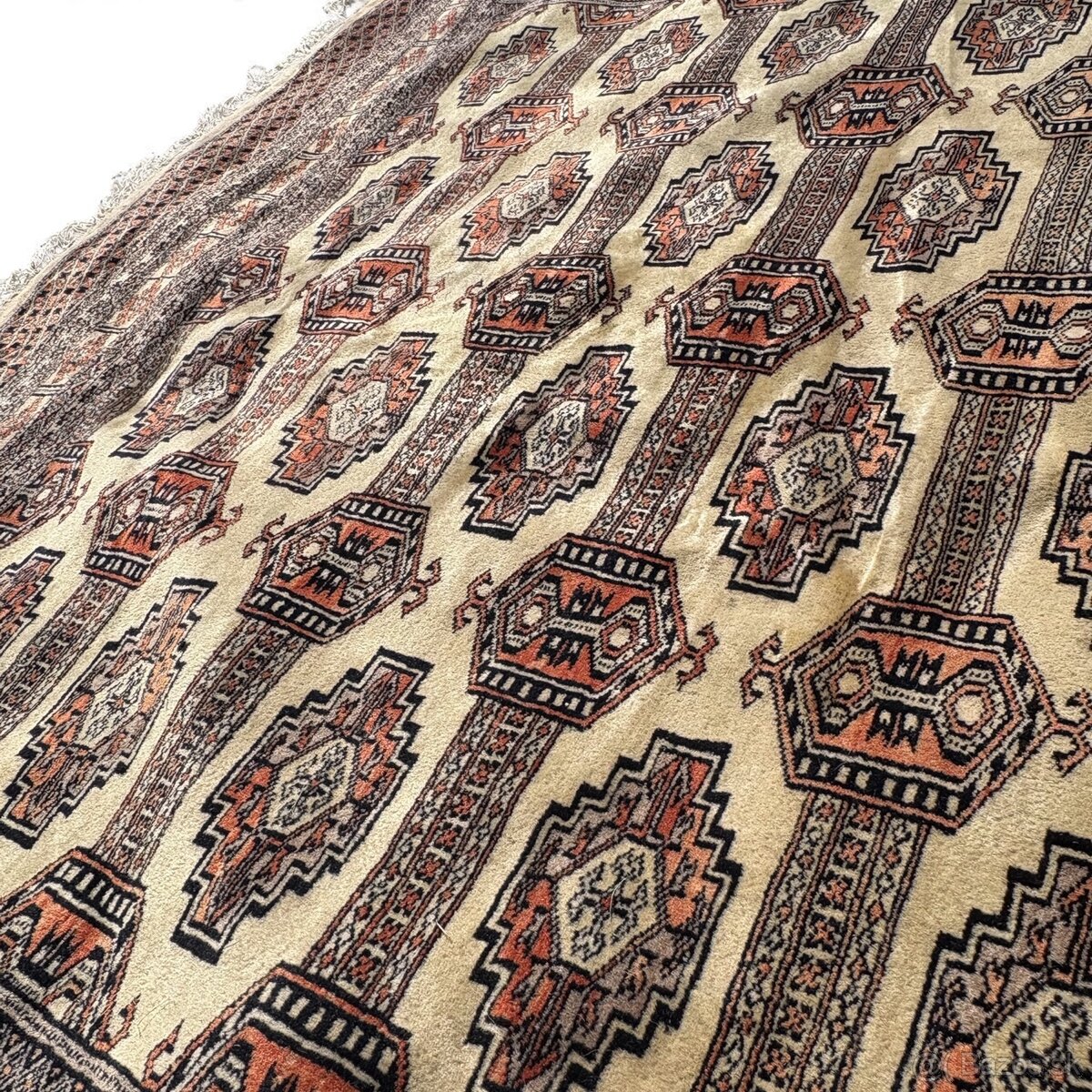 Luxusný ručne viazaný koberec s hodvábom, top stav, 280x190 - 6