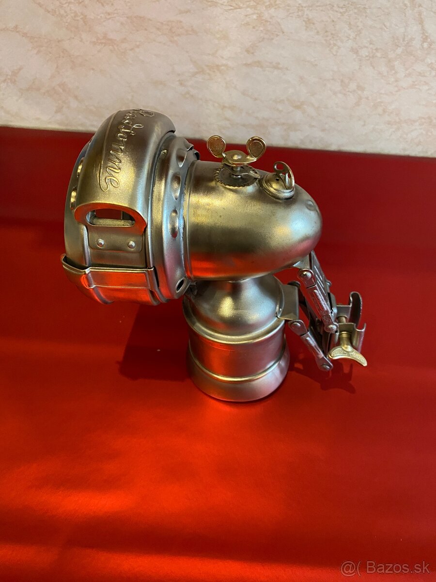 Karbidová lampa na historický bicykel. - 6