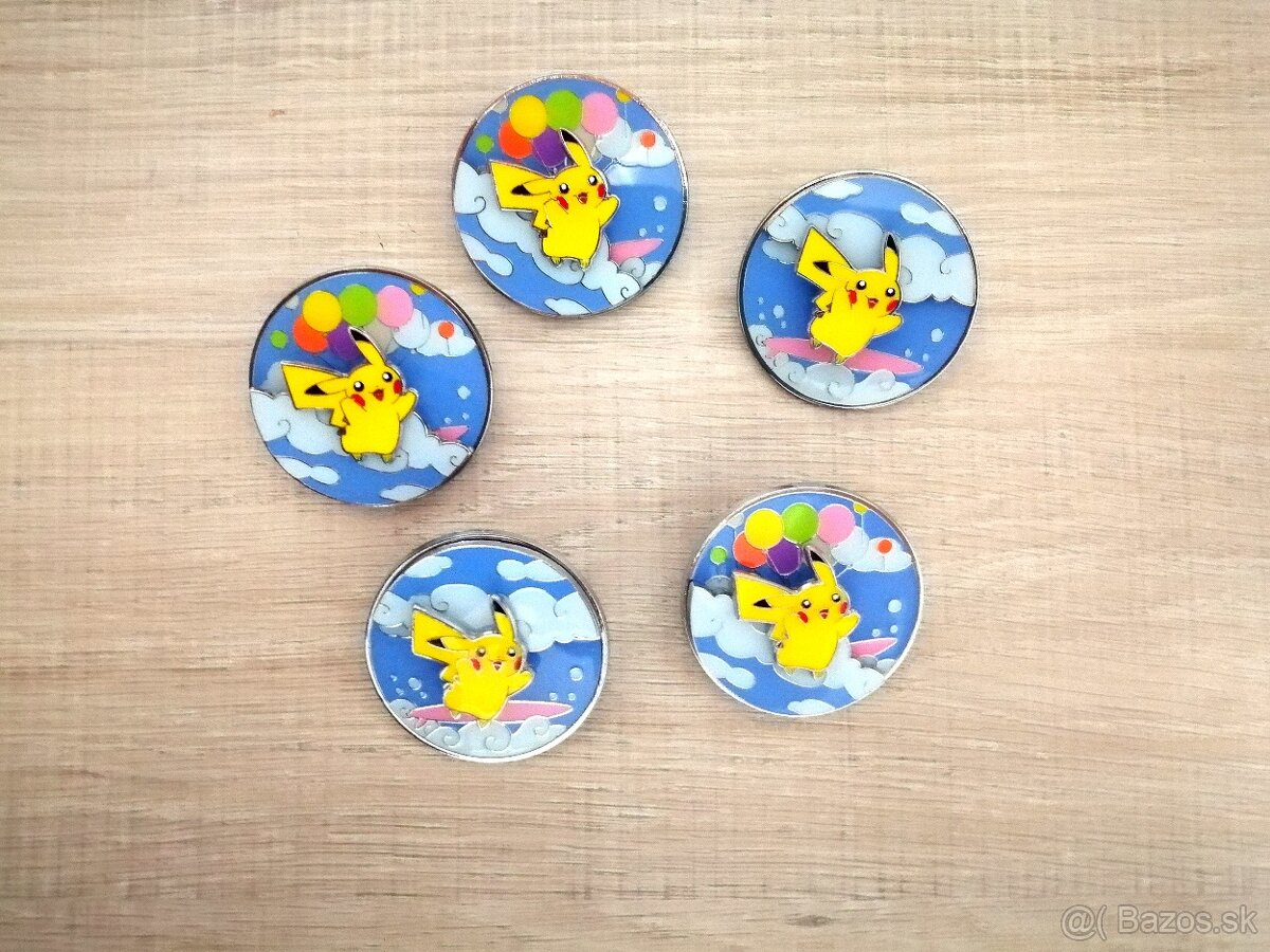 Pokémon obaly na karty, mince, odznaky - 6