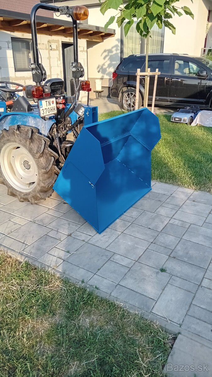 Transportný box manuálne sklápateľný za malotraktor - 6