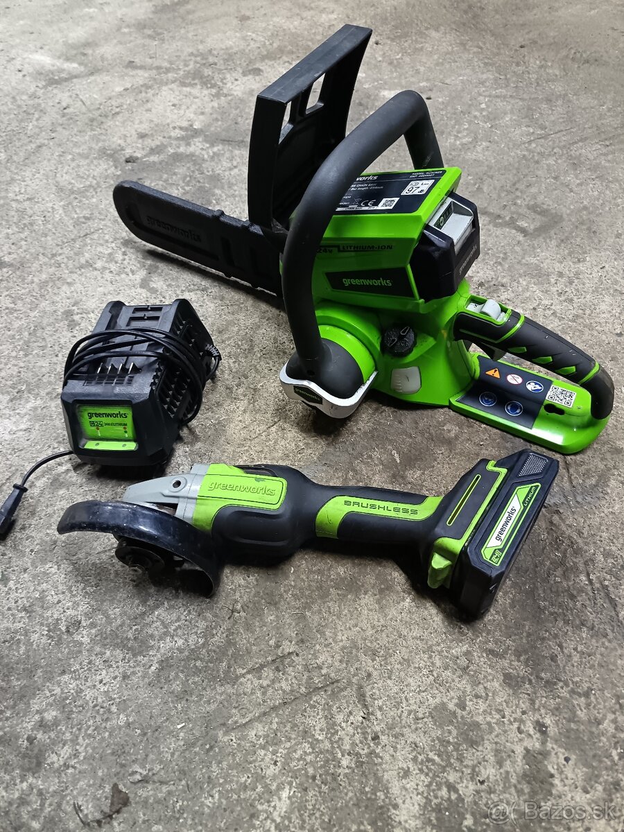 Akú píla a rozbrusovačka Greenworks - 6