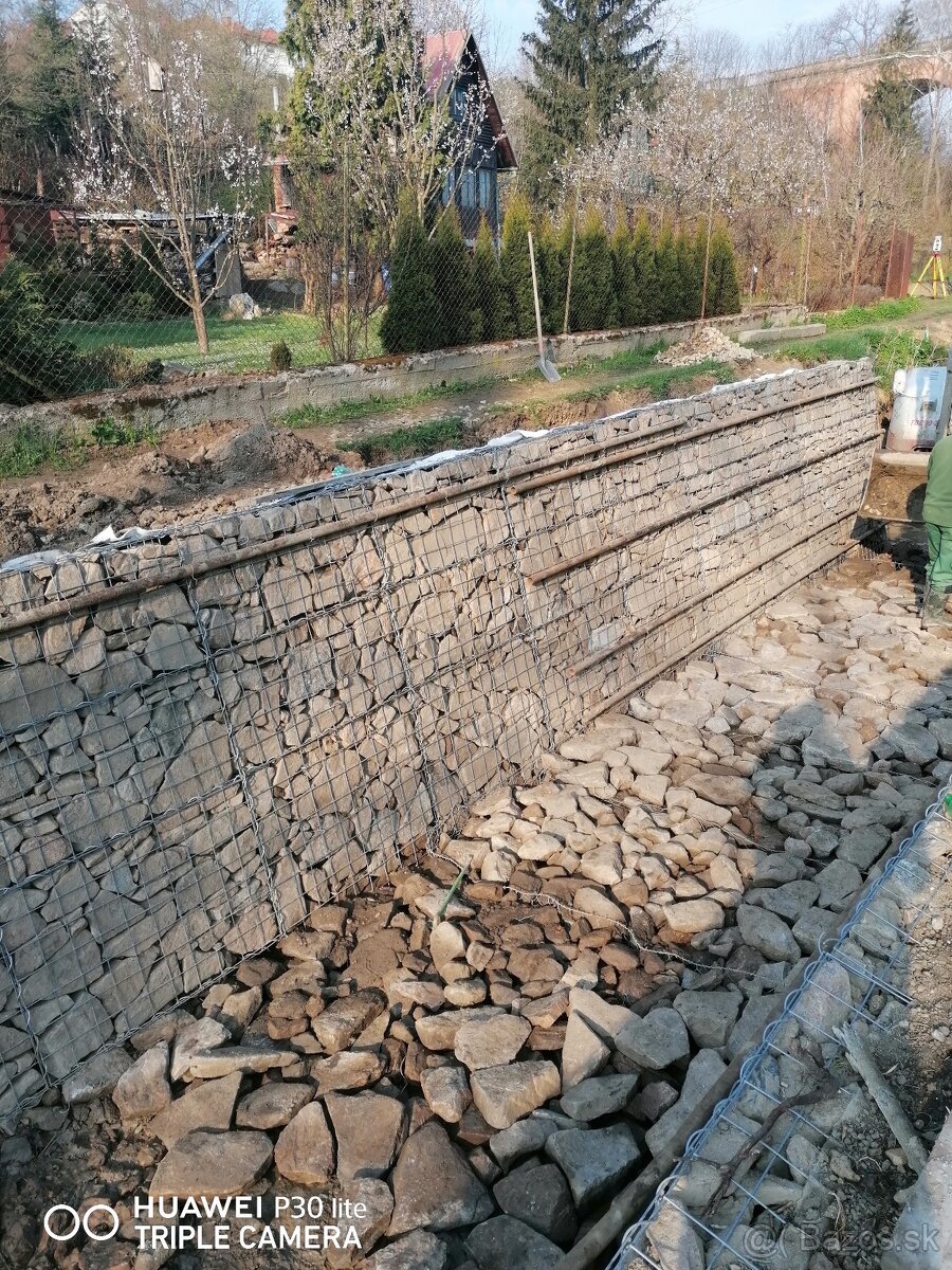 Kamenárske práce, oporné múry, chodníky a svahy z kameňa, - 6