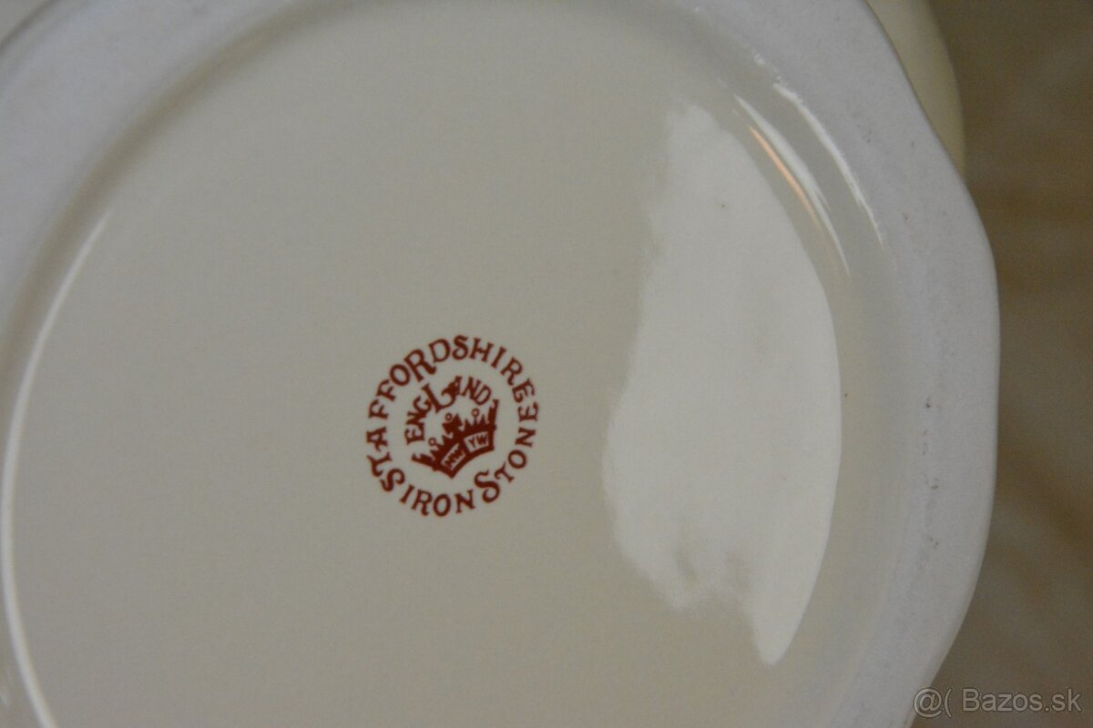 Retro porcelánový mycí set na kovovém stojanu (2) - 6