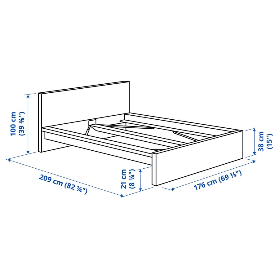 Manželská posteľ Ikea Malm 160x200cm - 6