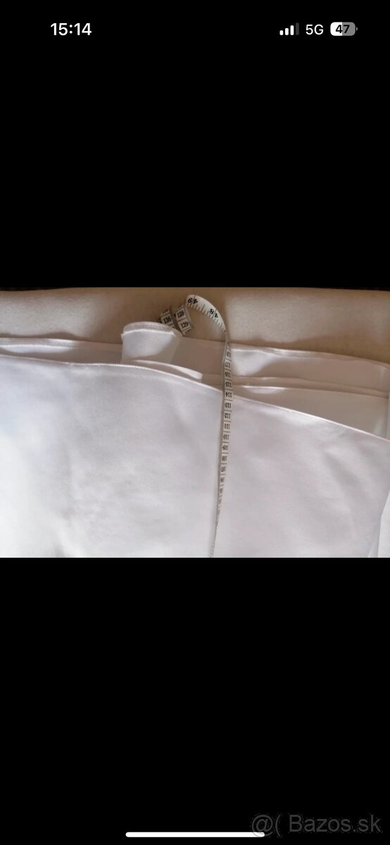 Satenové svadobné šaty - 6