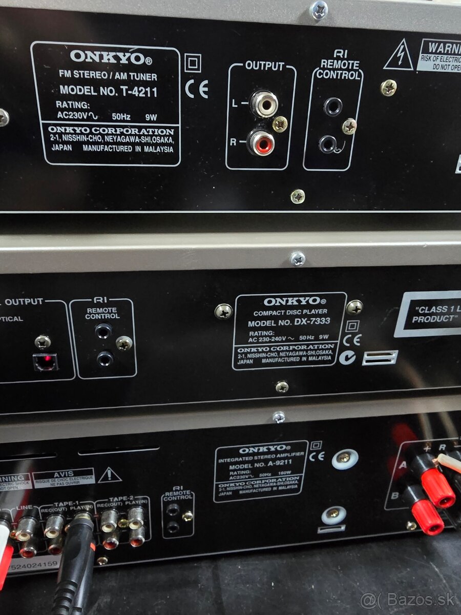ONKYO HiFi set A-9211, DX-7333, T-4211 zlatá farba - 6