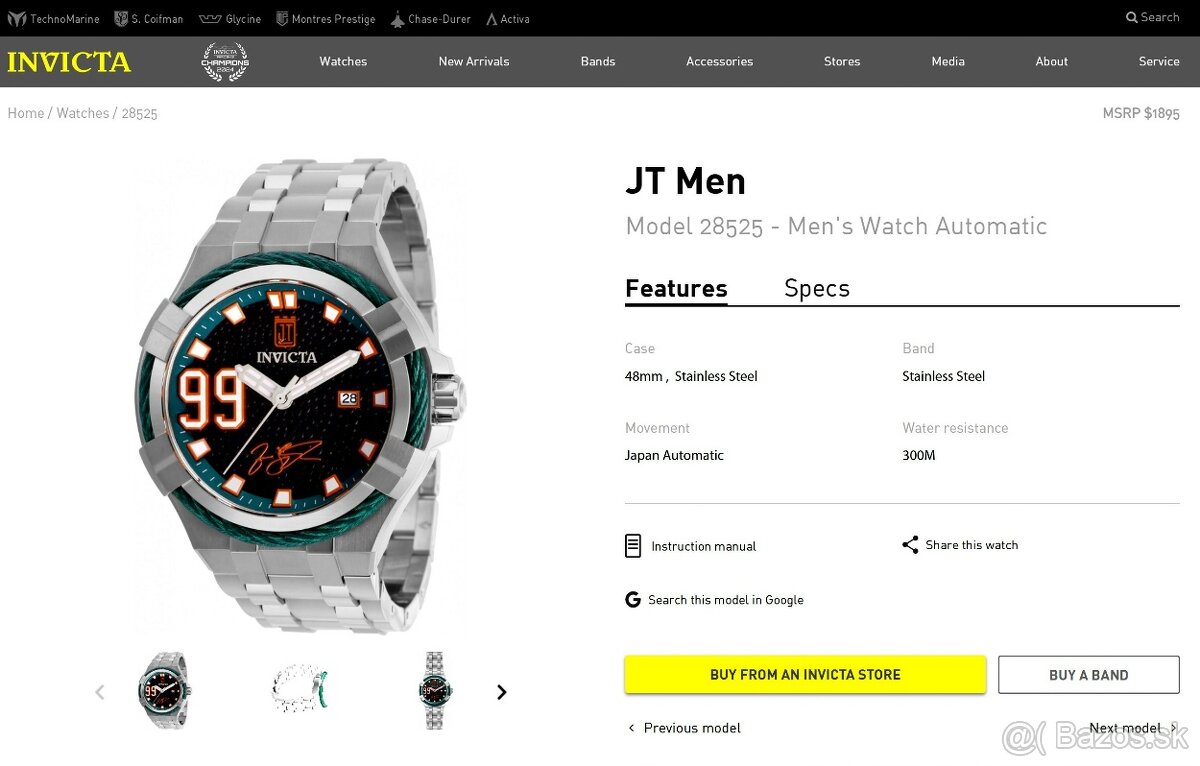 ŠVAJČIARSKE HODINKY INVICTA JASON TAYLOR 28525 - 6