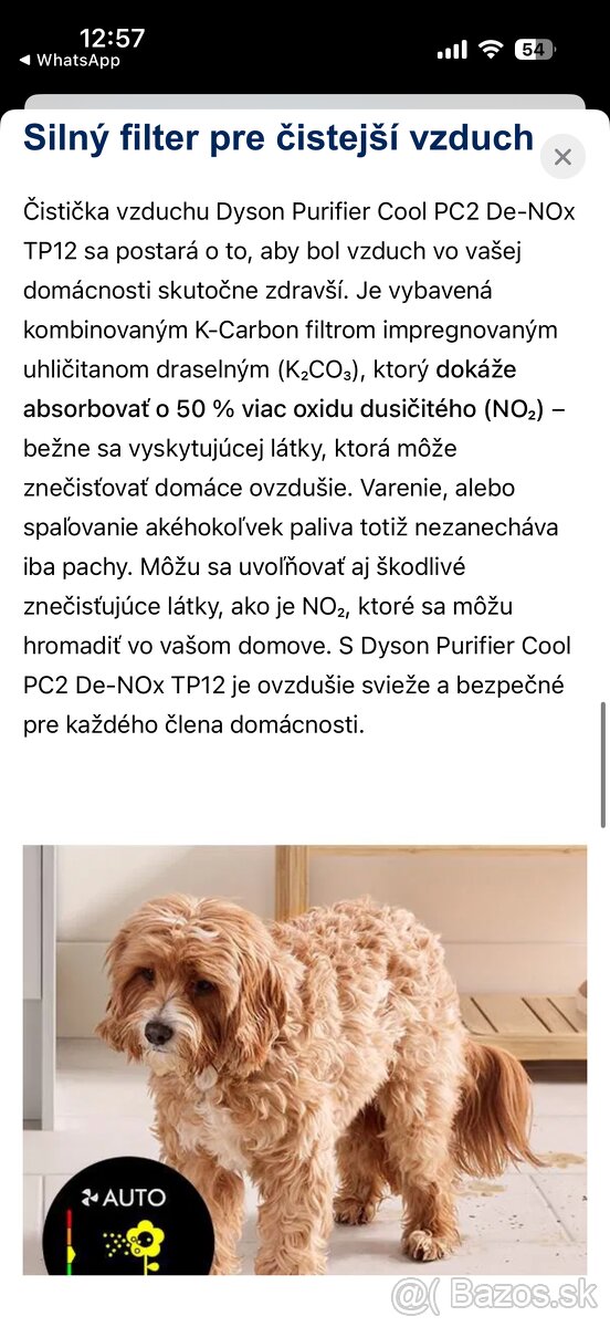 Dyson Purifier Cool PC2 De-NOx TP12 čistička vzduchu - 6