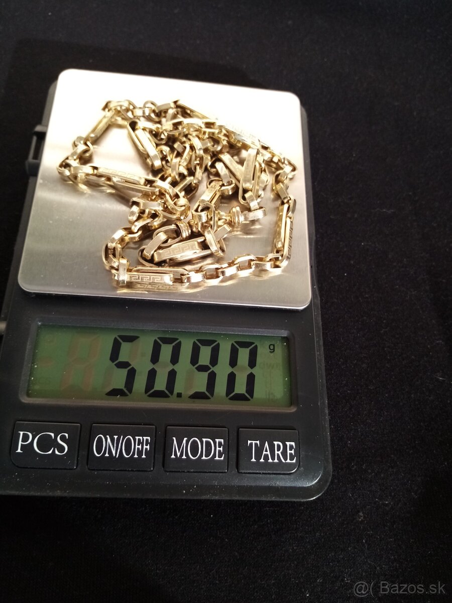 Zlatá retiazka +náramok - 6