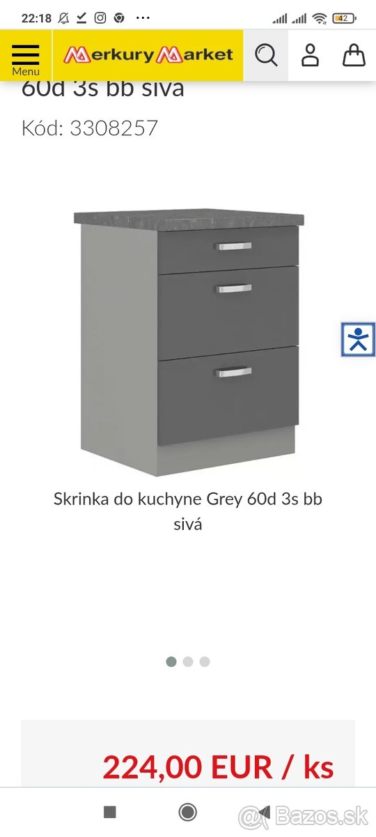 Kuchynská linka 220cm - 6