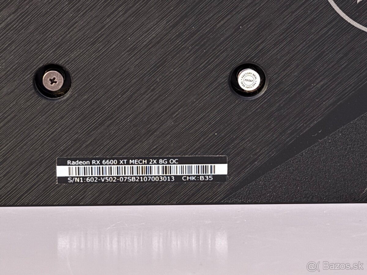 MSI Radeon RX 6600XT Mech - 8GB - 6