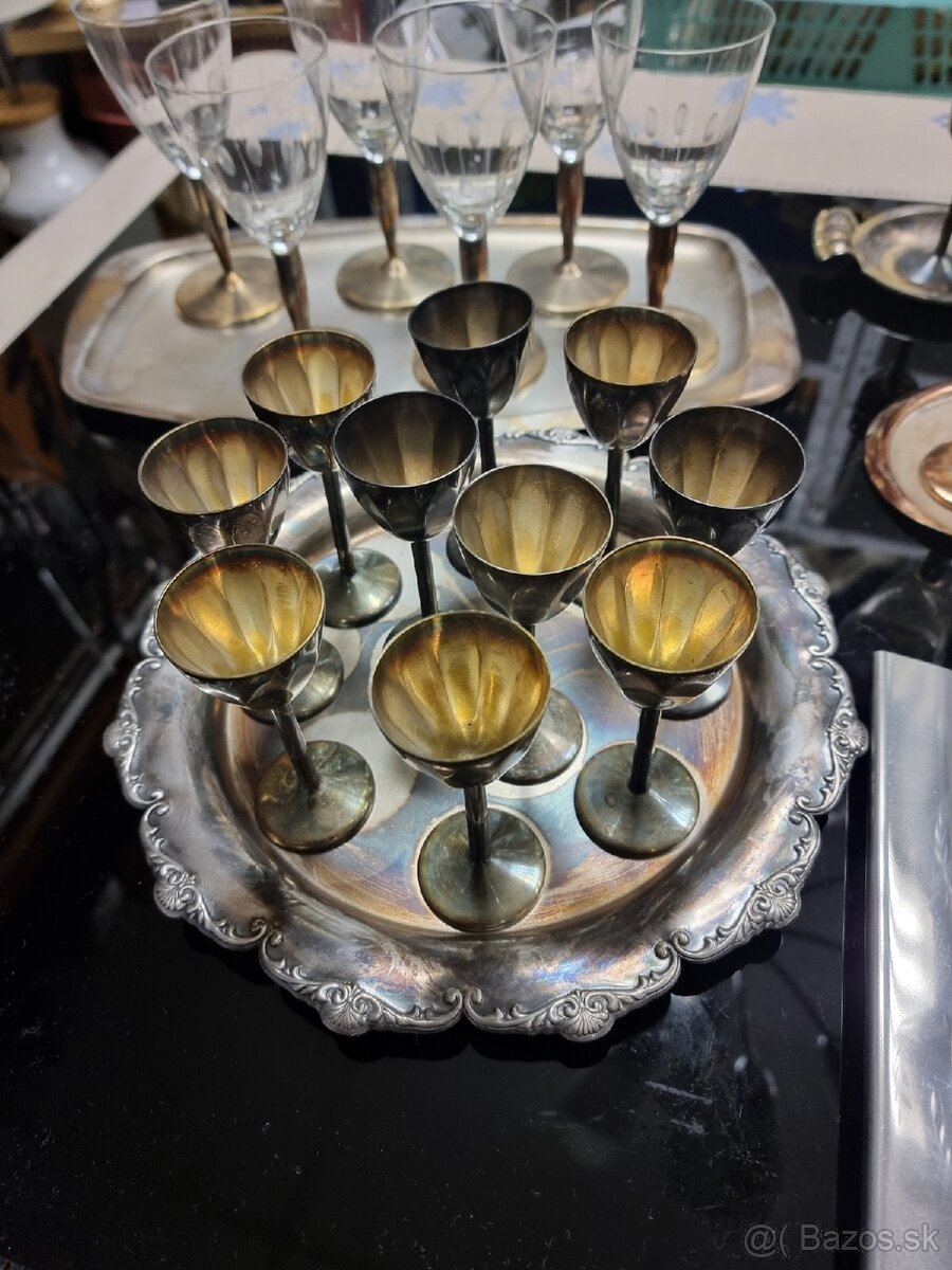 Predám retro zostavy alpaka + sklo - 6