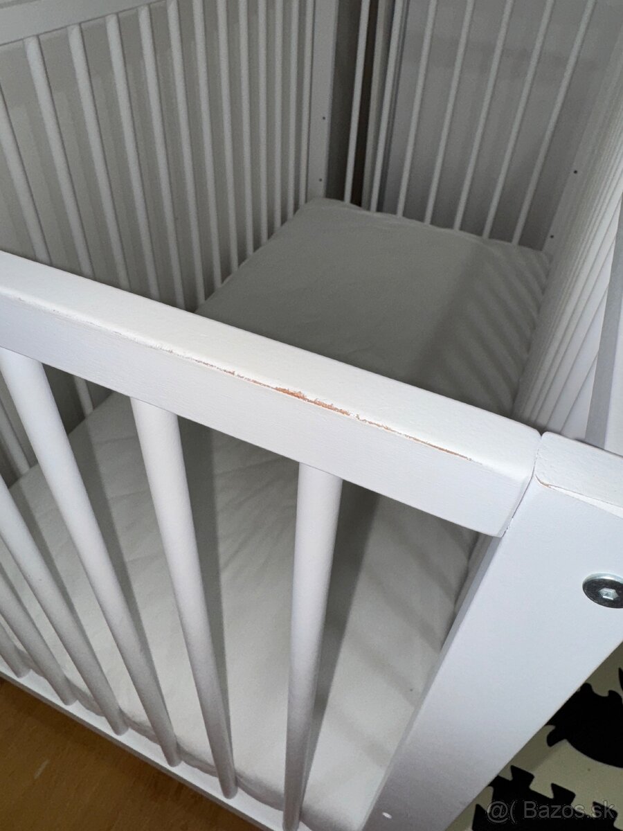 Biela detska postielka 60x120 - 6