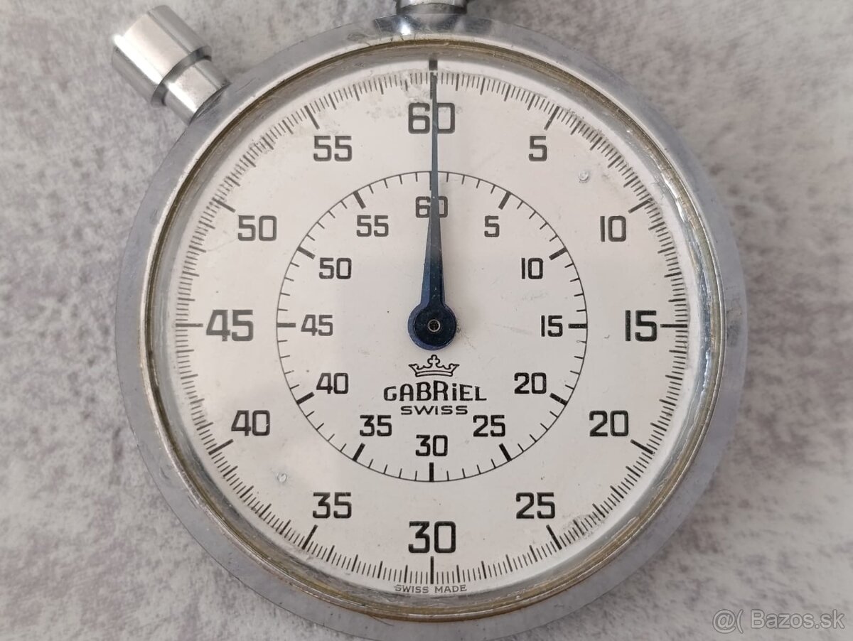 Staré švýcarské kapesní stopky Lemania GABRIEL - 6