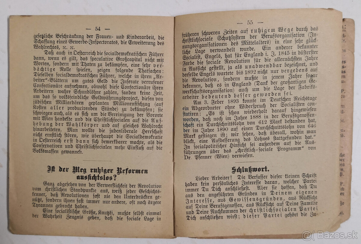 Srrunde und Srinde der Arbeiter oder chriftlich oder focial - 6