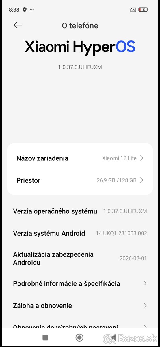 Xiaomi 12 lite a Xiaomi Redmi 14 C - 6