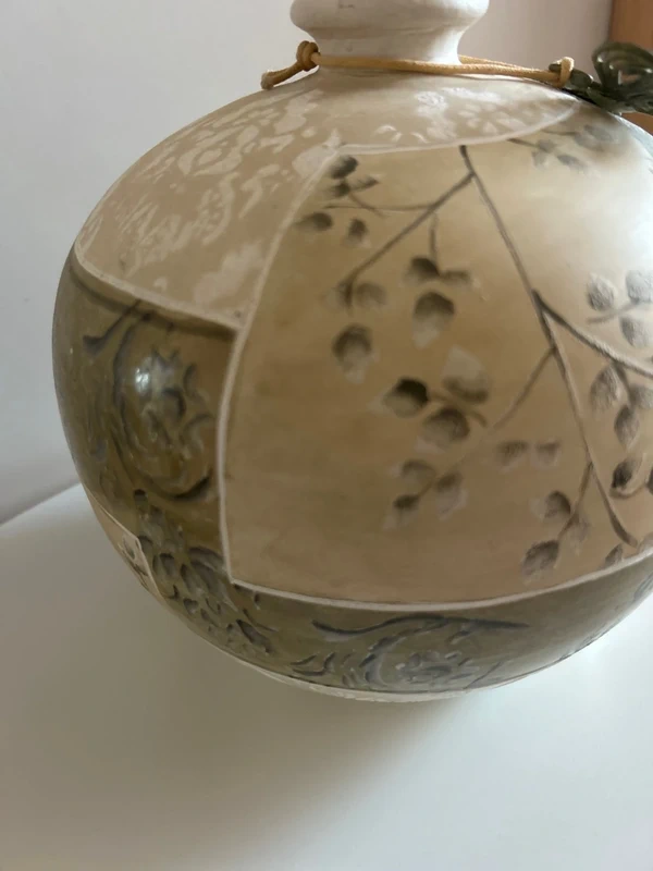 Guľatá keramická váza - 6