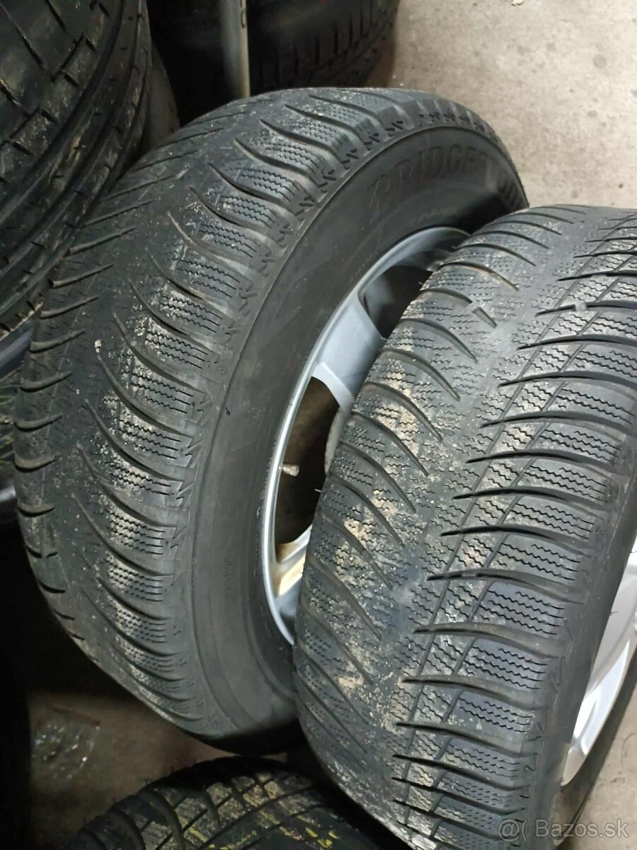 ❄️zimné 4ks alu disky 5x112 r16 pneu 215/60 r16 - 6