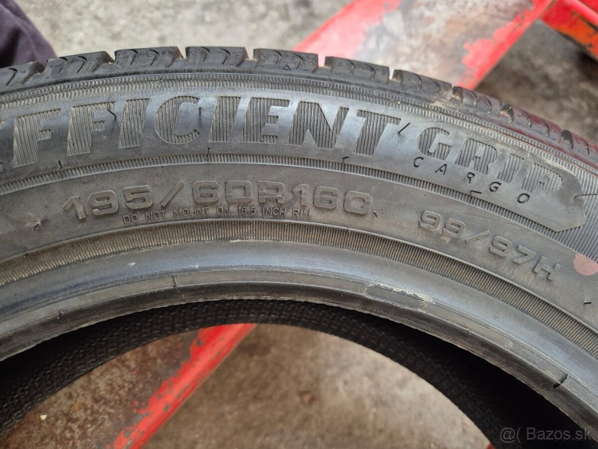 195/60 r16C letné 4ks GOODYEAR - nejazdené - 6
