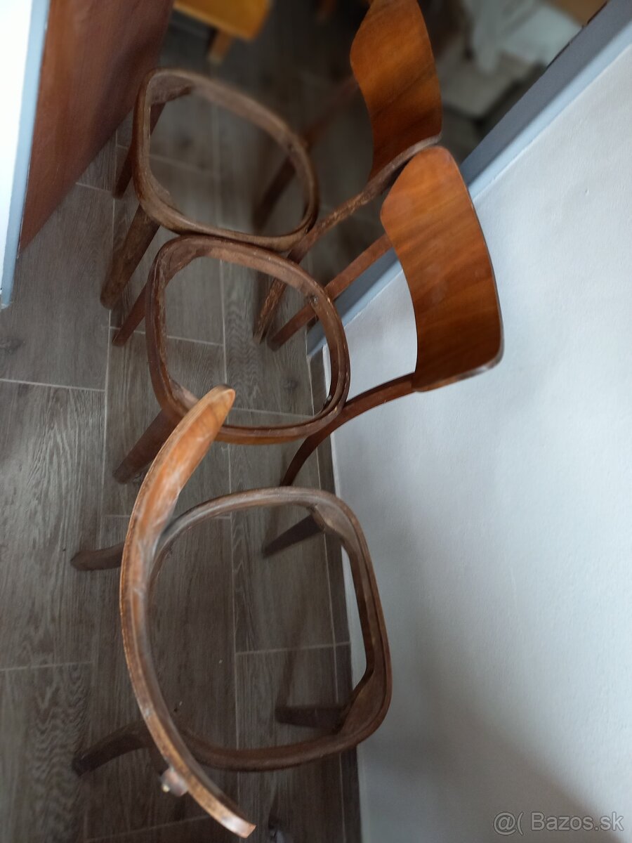 3 kusy vintage stoličky - 6