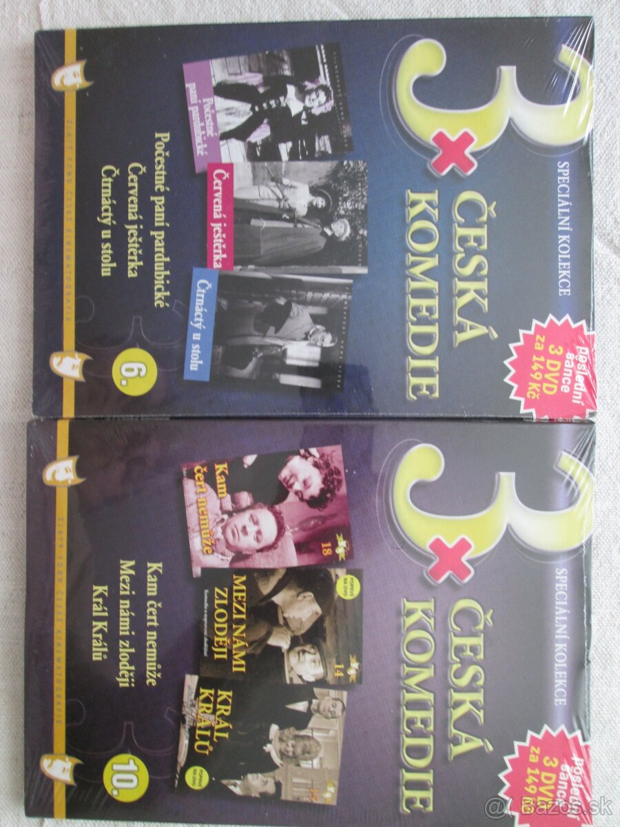 DVD zapečatené v kartónovom obale + vojnové dvd + český film - 6