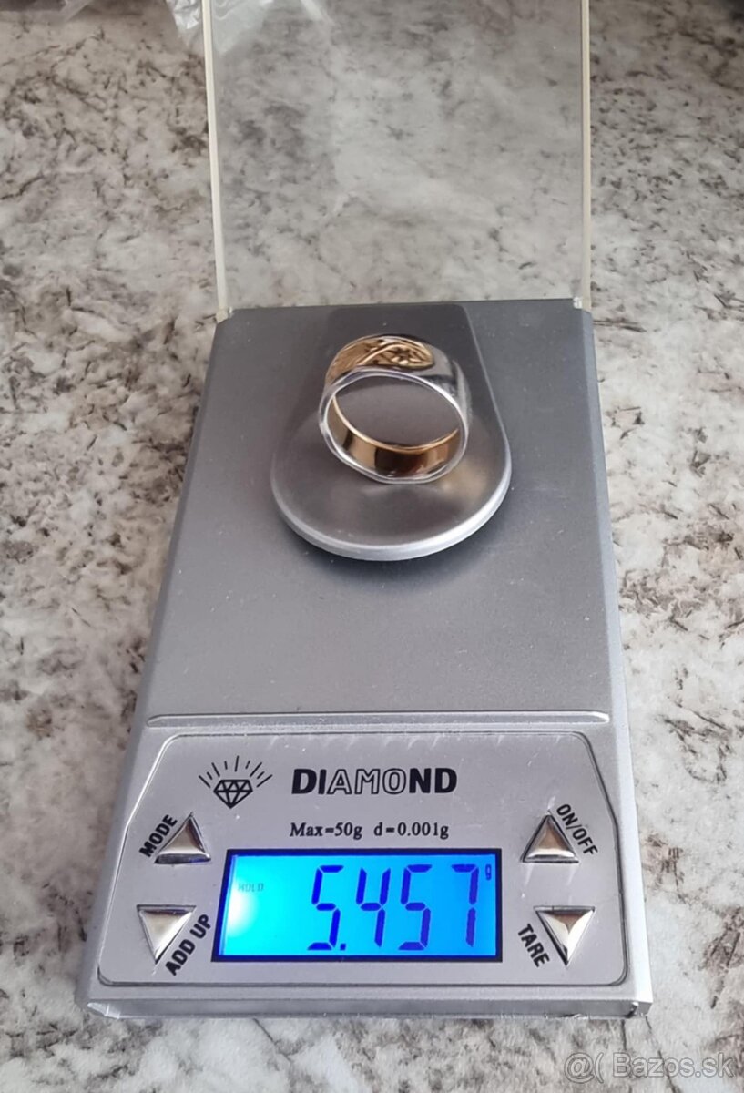 Dámsky zlatý prsteň - 6