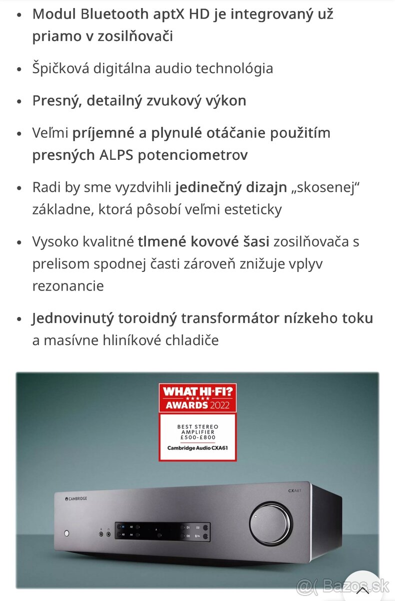 Cambridge Audio CXA61 - 6