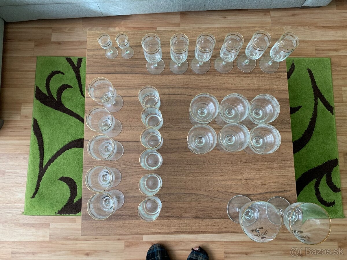 Poháre na víno, šampanské, pivo, koňak, vodu, TOP STAV - 6